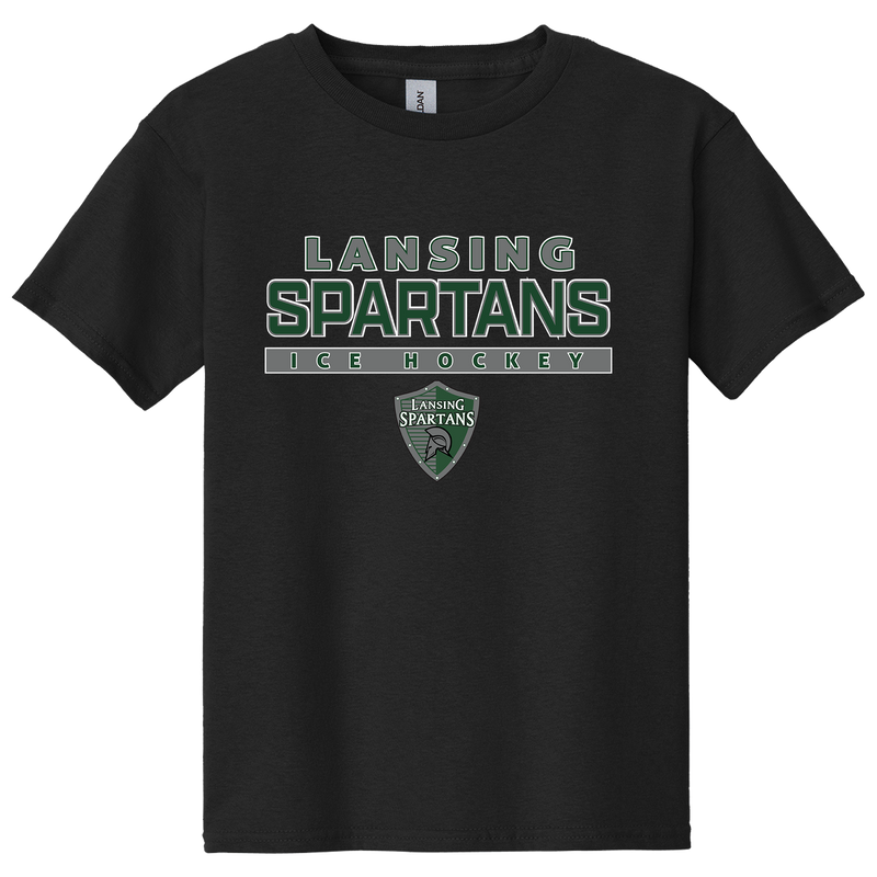 Lansing Spartans Youth Heavy Cotton 100% Cotton T-Shirt
