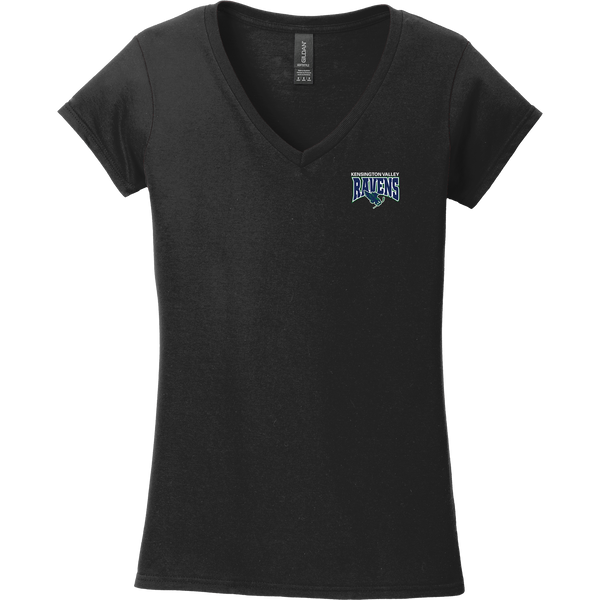 Kensington Valley Ravens Softstyle Ladies Fit V-Neck T-Shirt