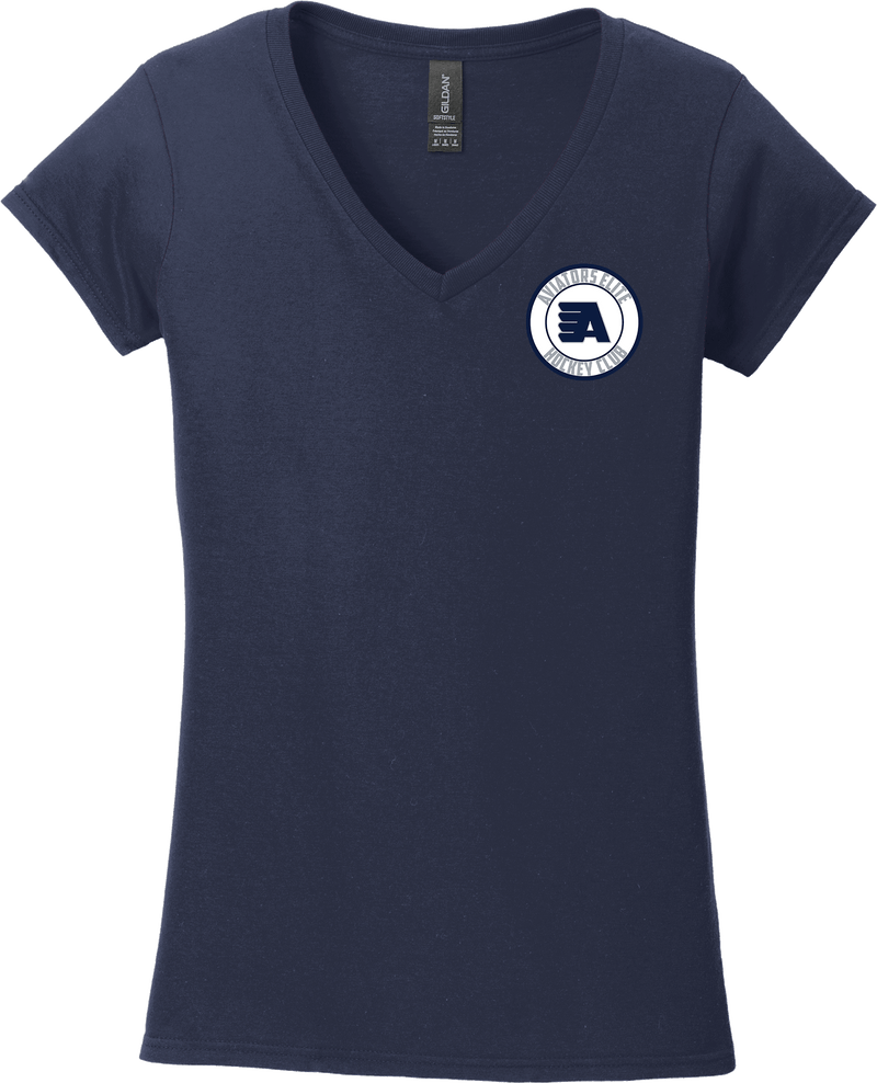 Aspen Aviators Softstyle Ladies Fit V-Neck T-Shirt