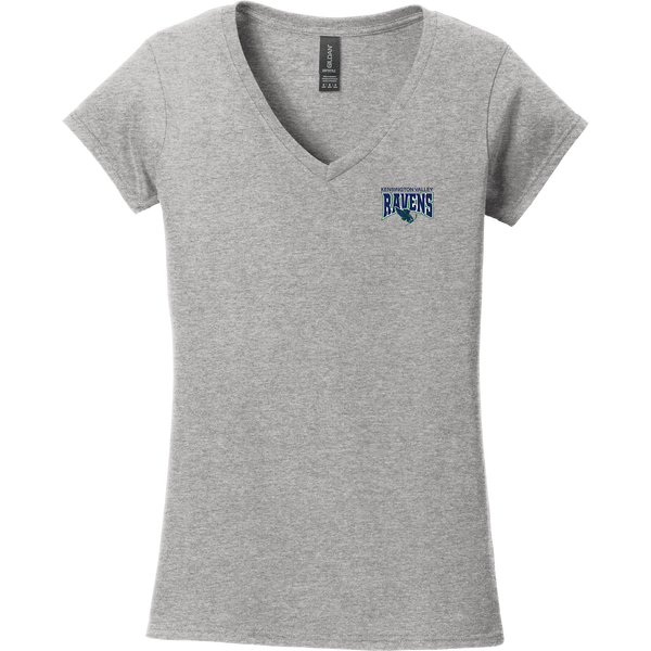 Kensington Valley Ravens Softstyle Ladies Fit V-Neck T-Shirt