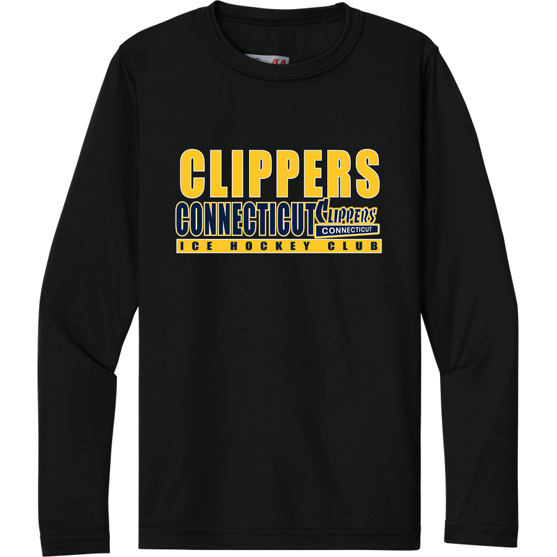 CT Clippers Youth Cooling Performance Long Sleeve Tee