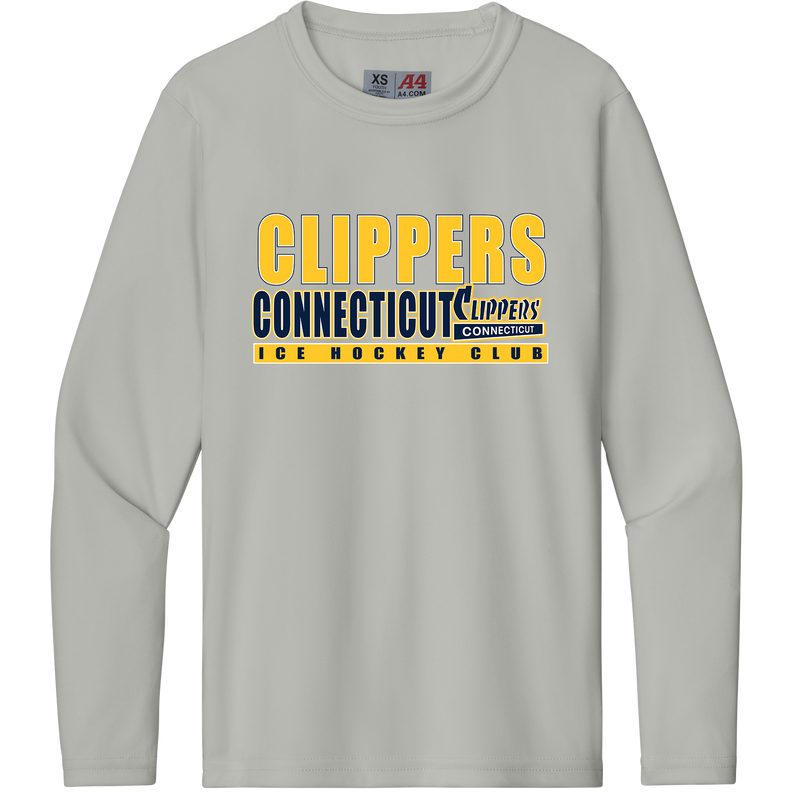 CT Clippers Youth Cooling Performance Long Sleeve Tee