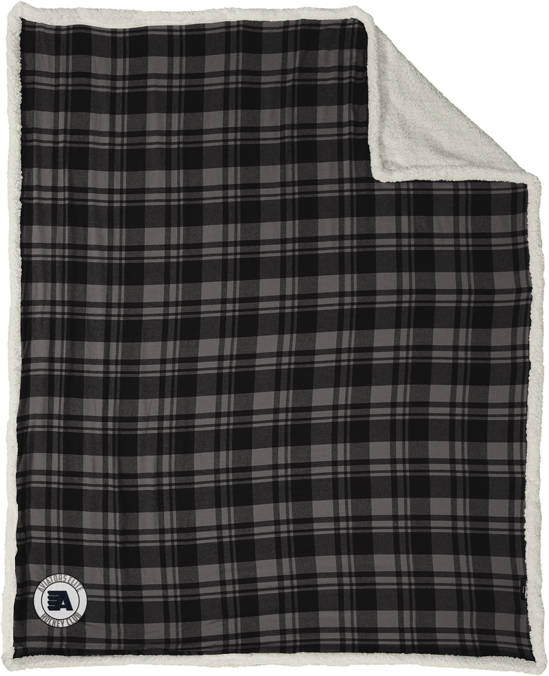 Aspen Aviators Flannel Sherpa Blanket