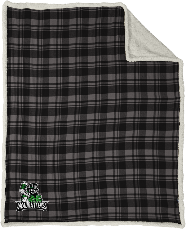 Atlanta Madhatters Flannel Sherpa Blanket (E1711-BAG)
