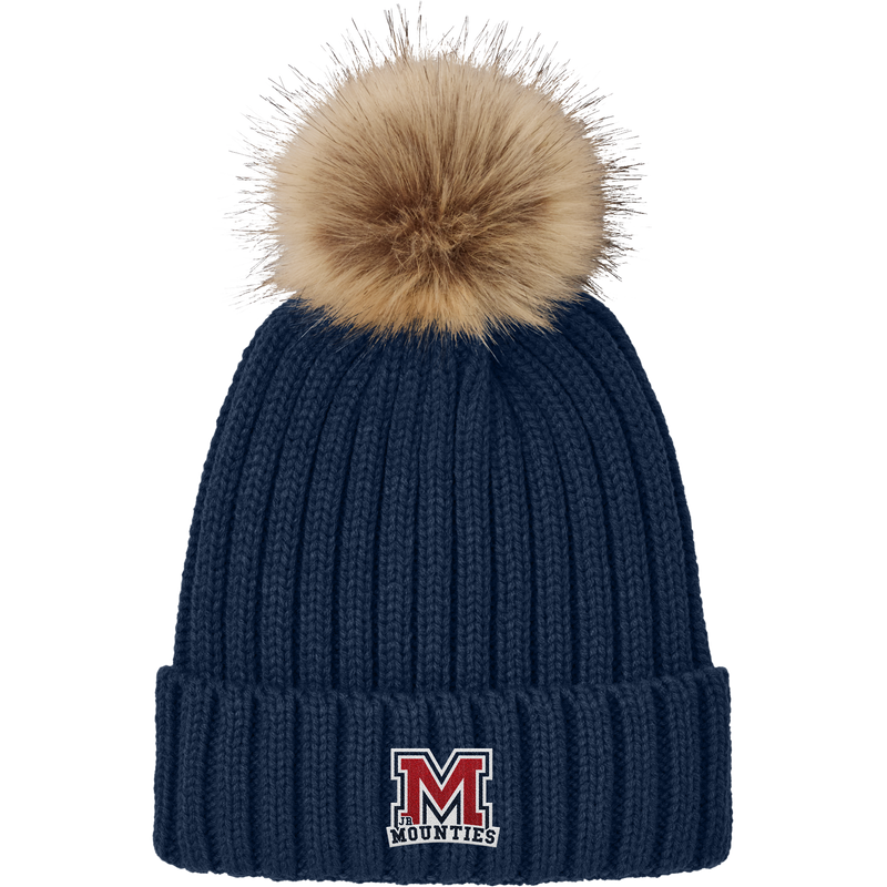 Jr. Mounties Faux Fur Pom Beanie