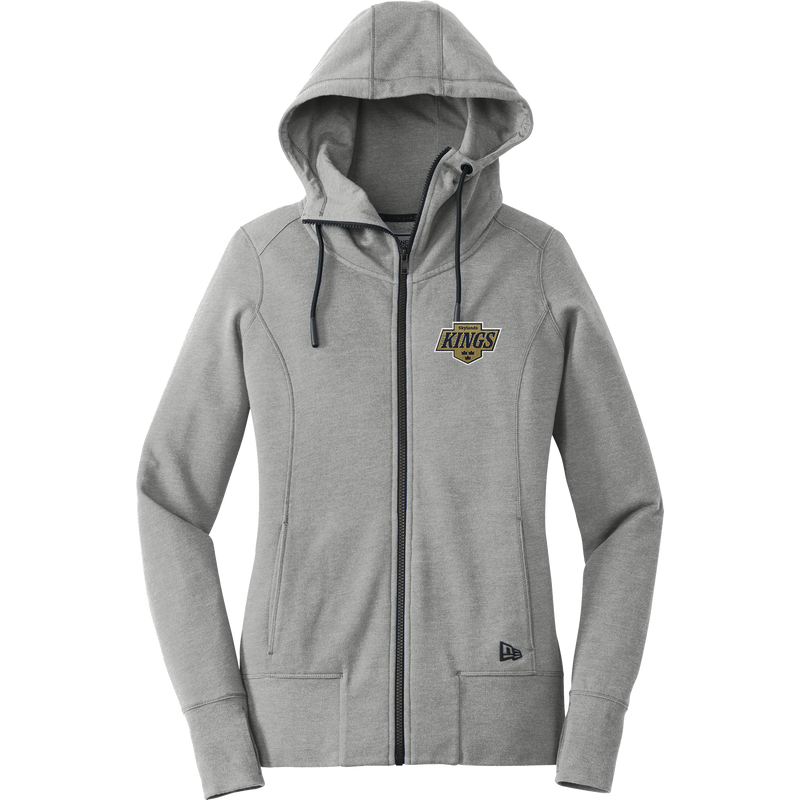 Skylands Kings New Era Ladies Tri-Blend Fleece Full-Zip Hoodie