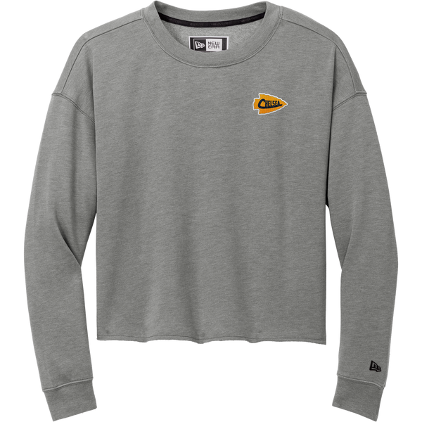 Chelsea Chiefs New Era Ladies Tri-Blend Fleece Crop Crew
