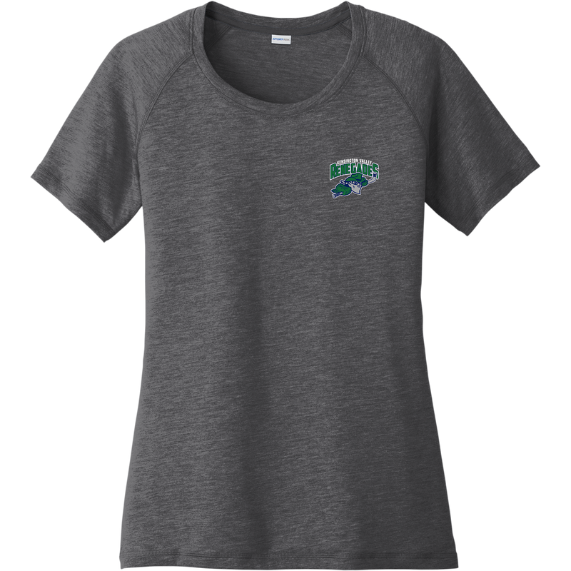 Kensington Valley Renegades Ladies PosiCharge Tri-Blend Wicking Scoop Neck Raglan Tee