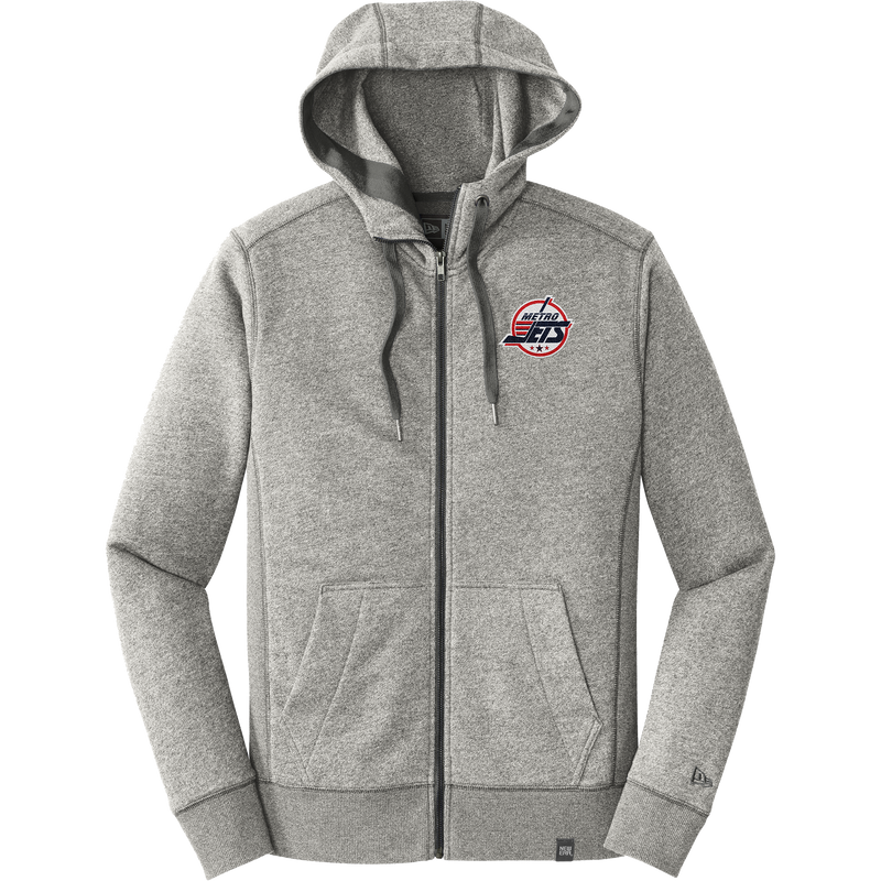 Metro Jets New Era French Terry Full-Zip Hoodie