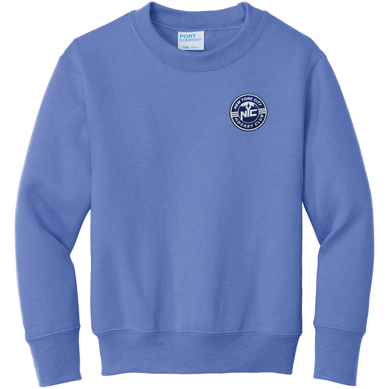 NYC Hockey Club Youth Core Fleece Crewneck Sweatshirt