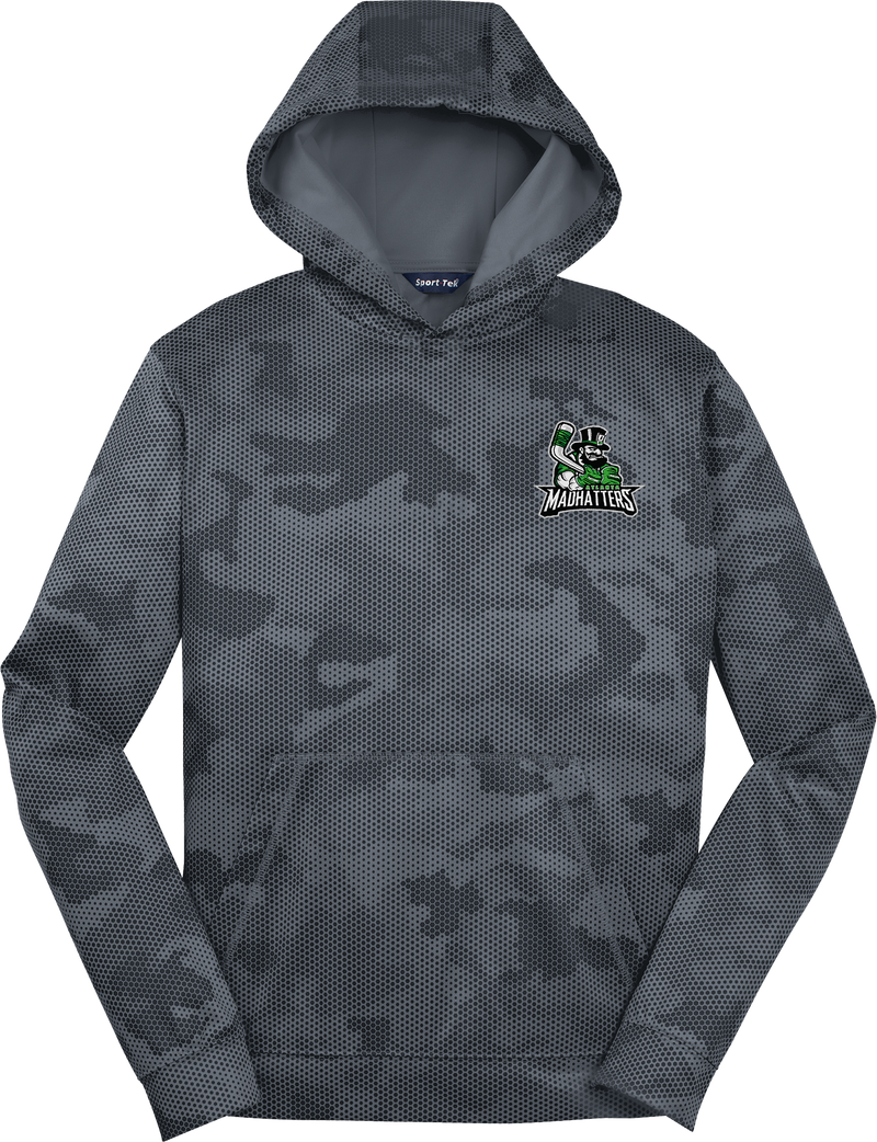 Atlanta Madhatters Youth Sport-Wick CamoHex Fleece Hooded Pullover (E1711-LC)